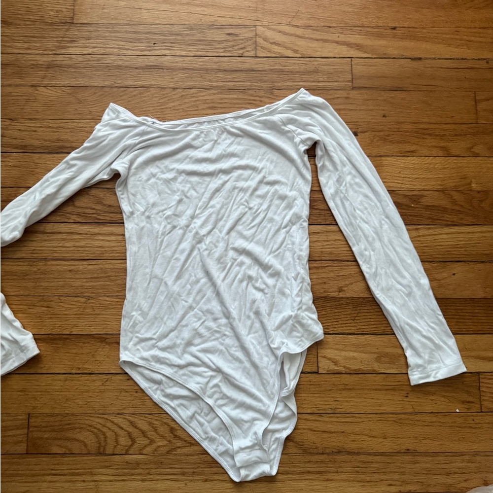 White Long Sleeve One Piece